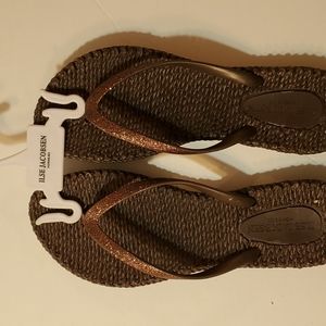Ilse Jacobsen glitter flip flops